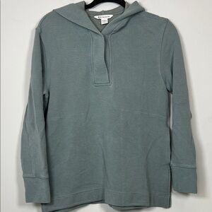 Athleta Women's Sage Green Oversized Waffle Texture Cozy‎ Hoodie Sweatshirt XXS